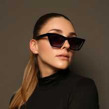 LANTEEM 1pc 2pcs 3pcs 6pcs 8pcs 10 Pcs Retro Cat Eye Black Glasses Personalized European And American Women's Fashion Glasses Summer Vacation Beach Accessories