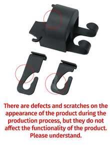 1/2 件多功能汽车后座整理挂钩，带集成杯架，优质二合一车辆头枕挂钩，用于放置钱包、杂货和饮料，公路旅行和日常通勤必备内饰配件，耐用且节省空间的设计，非常适合秋冬旅行，假日季节必备品。 - 彩色 - 查看 9