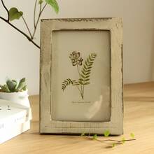 1pc Photo Frames, Rustic Wooden Picture Frames, Vintage 5-Inch Photo Holder, Farmhouse Style Wall Decor, Distressed Finish For Home & Office Display, Home Decor Gifts Birthday Graduation - Như đã trình bày - Xem 18