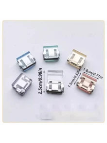 4/6/10安全防护窗锁 - 无需钻孔，防夹，门窗滑动限位器，可移动 - 彩色 - 查看 4