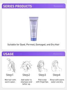 Kérastase BLOND ABSOLU CICAFLASH 护发素 75ml，修复受损发质，深层补水，抚平毛鳞片，增强光泽，从发根到发梢柔顺秀发，轻盈修护染后及干枯发质，蕴含透明质酸和雪花莲提取物，提亮发色，恢复柔软度，清新花果香，强效保湿，持久亮泽，奢华护发体验，修复受损发丝，恢复光泽。 - 護髮素 - 查看 7