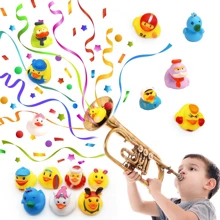 25/50 件可爱橡皮鸭儿童洗澡玩具 - 有趣的水上游乐玩具，非常适合朋友礼物、派对或周年庆典、浴缸玩具 - 彩色 - 查看 6