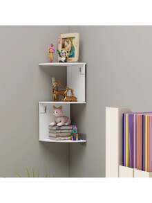 1 件创意多层壁挂式收纳架，适用于客厅、卧室装饰，无需钻孔