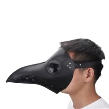 NetHong Halloween Plague Doctor Mask - Long Beak Nose Costume Fancy Dress UK Party - Black - View 8