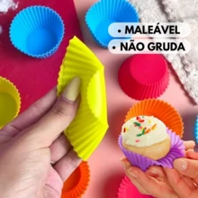 Cupcake Mini Muffin Baking Molds Kit 24 - 彩色 - 查看 2