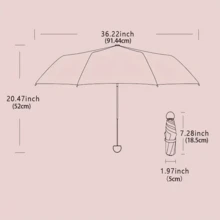 1pc Mini Popular Multi-Color Folding Umbrella, Portable Pocket Rain Umbrella, Portable Capsule Box Rain Umbrella, Lightweight Miniature Pocket UV Protection Dual-Use Umbrella, Storage Multi-Functional Rain And Sun Protection Compact Umbrella - Multicolor - View 5