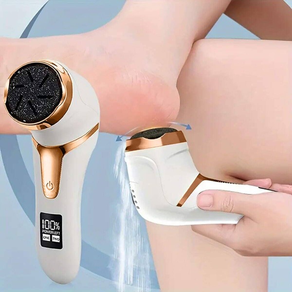 Electric Foot Keratine Removal Kit - Rechargeable, Portable Foot Repair Tool For Professional Foot Care, LCD Display, IPX6 Waterproof, Suitable For Dry, Hard, And Cracked Skin, Perfect Father's Day Gift, Professional Foot Care | Modern Foot Care, Foot Care Tools