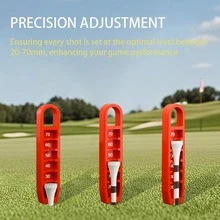 1/2PCS,Adjustable Golf Tee Depth Setting Tool With Puller - Easy Grip, Precision Height Adjustment, Durable ABS - Ideal For Consistent Tee Placement, Perfect Father'S Day Gift, Golf Training Accessory - Multicolor - View 7