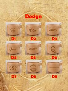 Customized Wooden Measuring Cup, Personalized Carved Name Measurer Cup, Initial Monogram Wooden Measure Cup, Letter Cup Gift, Baker Gifts, Beech Wood, Back To School Kitchen Tool, Gift Idea For Back To School/Labor Day/Thanksgiving