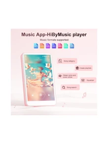 Reproductor de MP3 Oilsky de 80 GB con Bluetooth y WiFi, reproductor de música MP3 y MP4 con Spotify, música, Deezer, Audible, navegador, pantalla táctil IPS de 4.0", reproductor Android con altavoz, radio FM, hasta 512GB
