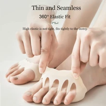 2 Piezas/4 Piezas Almohadillas metatarsiana para mujeres y hombres, almohadillas blandas para la parte delantera del pie, reutilizables, transpirables, medias invisibles para primavera y verano. Almohadillas para los cinco dedos de los pies de la mujer para tacones altos, cómodos semiinsertos para el cuidado de los pies, calcetines con insertos antideslizantes para los dedos de los pies, para sandalias, medias de media longitud para mujeres, almohadillas para la parte delantera del pie, calcetines con los dedos expuestos, calcetines de cinco dedos antideslizantes, exterior, tacones, viaje, accesorios de viaje