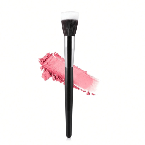 18cm Multifunctional Makeup Brush - Fluffy Synthetic Bristles, Large Handle | Blush, Loose Powder, Bronzer, Setting Powder & Pressed Powder Applicator For Cheek Contouring & Face Makeup