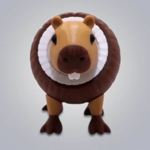 Figura Coleccionable Cococini Burbaloni Luliloli  | Diseño Tierno, Original y Divertido para Decorar o Regalar - Marrón - Ver 2
