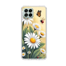 Capa Capinha de celular Galaxy M53 Personalizada  Margaridas 3 - Transparente - Visão 1