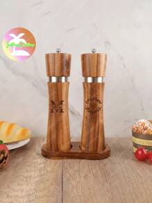 Customizable Personalized Wooden Salt & Pepper Grinder, Solid Wood Grinder, Kitchen Gift, Personalized Small Rosewood Salt & Pepper Mill, Gift, Practical Kitchen Tool, Useful Item, Thanksgiving/Labor Day Gift, Unique Creative - Primary Color - View 4