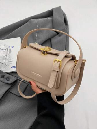 Women's Fashion Boxy Crossbody Bag, Elegant Minimalist Large Capacity Hand Carry