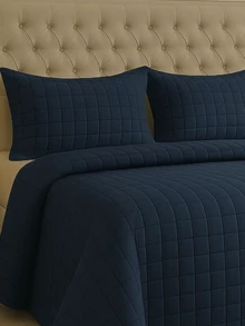 Queen Size Athenas 400 Thread Count Bedspread High Quality Embroidery Bed - 藍色 - 查看 2