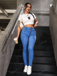 Jeans skinny de cintura alta