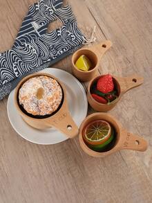 Customized Wooden Measuring Cup, Personalized Carved Name Measurer Cup, Initial Monogram Wooden Measure Cup, Letter Cup Gift, Baker Gifts, Beech Wood, Back To School Kitchen Tool, Gift Idea For Back To School/Labor Day/Thanksgiving