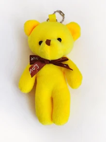 10pcs Assorted Teddy Bear Plush Toys, Cute Cartoon Stuffed Animals Decorative Pillows, Ideal Gift For Adults, Youth, Students, Boys, Girls, Birthday, Holiday