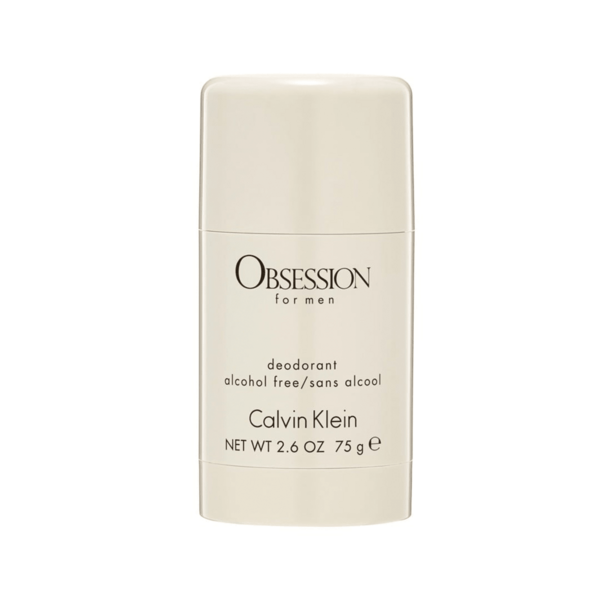 Calvin Klein Obsession Deodorant Stick For Men CK Perfume Perfumes 2.6oz/75ml Long-Lasting Intense Effective Sensual Boyfriend Husband Father Brother Birthday Graduation Party Travel Camping Outdoors School Campus Trip Festivals Anniversary Winter Christmas Special Occasions, Party Simple Chic