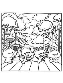1pc CUTE LONDON: Coloring Book For Adults And Teens, Super Cute Designs Of Cozy,Release Emotions And Relieve Anxiety | Ideal Gift For Holidays And Special Occasions Back To School Coco Gifts Toys For Girls And Boys Teen Kids Toys - Multicolor - View 7
