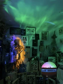 Arctic LED Atmosphere Lamp With Remote Control - USB-Powered, Color-Changing & Dimmable LED Table Light, Ideal For Bedroom, Living Room, Game Room Decor - Perfect Sleep Aid & Creative Gift, Lamp For Bedroom - Multi-color light - View 5