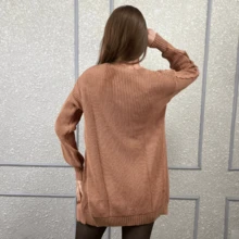 VIA CLOSET Women's Soft Knitted Braided Cardigan Comfortable Winter Coat