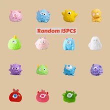 Halloween Mini Decor, Cartoon 3D DIY Accessories, Cute Bug-Eyed Monster Figurines, DIY Decoration Blind Bag Accessories, Car/Desk Decor, DIY Hair Clips, Dollhouse Decor, Holiday/Birthday/Christmas/Valentine's Day/New Year Gifts - Multicolor - View 12