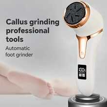 Juego recargable portátil para eliminar callosidades en los pies - Herramienta de cuidado profesional de los pies, pantalla LCD, resistente al agua IPX6, para piel seca, áspera y agrietada, regalo del Día del Padre, Cuidado profesional de los pies | Cuidado moderno de los pies, Herramienta de cuidado de los pies - Multicolor - Ver 3