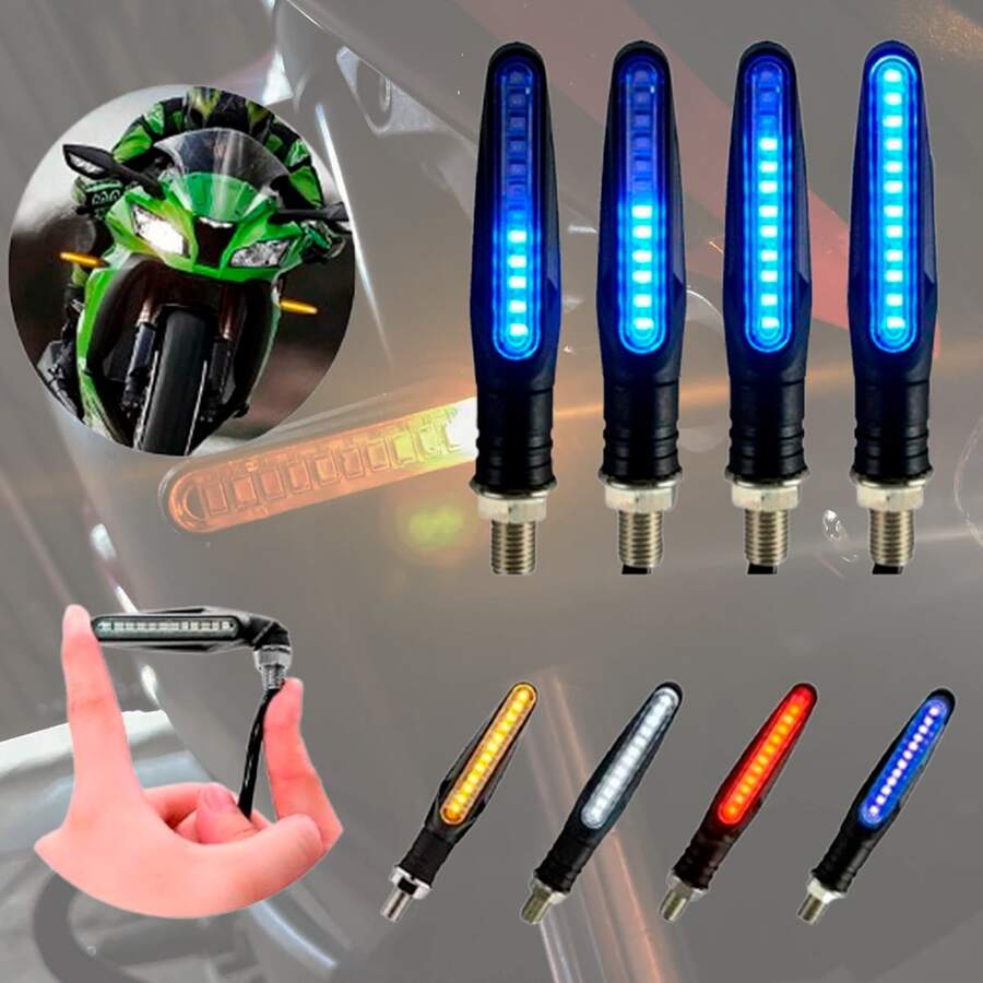 Directional Led Motorcycle Sequential Flashing Indicator 4pcs. Vmingo