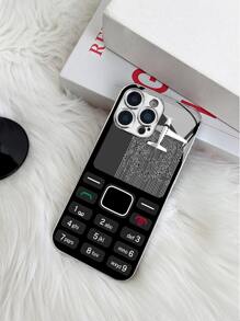 Funda de teléfono personalizada con diseño de moda, material de vidrio plateado para imitación de teléfonos móviles, resistente al desgastetant y a la suciedadtant, adecuada para I Max 16 Pro Max/16E/15 ProMax/14 Pro/13 Promax/12 ProMAX/11 Pro/X/ Xr/Smax