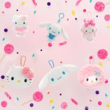 官方 Sanrio 角色毛绒饰品和零钱包系列 - 可爱的 Hello Kitty、Cinnamoroll、My Melody 和 My Sweet Piano 授权毛绒吊坠，配有耐用的金属挂钩 - 可爱的卡哇伊配饰，可用于包、钱包或背包 - 柔软的收藏毛绒玩具和钱包，适合日常使用或展示 - 彩色 - 查看 2