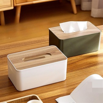 Scatola moderna Dis Scatola portaoggetti per dispensatore, adatta per ristoranti, casa, auto, bianco