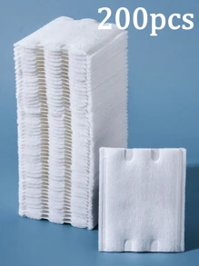 200片一次性卸妆棉，一次性护肤清洁湿巾，触感柔软易用，可卸除彩妆和指甲油，双面纤维白色清洁卸妆棉，加厚洁面棉，护肤，客厅，卧室，浴室装饰，婚礼，派对，生日，男友礼物，新年礼物，配饰，趣味礼物 - 彩色 - 查看 13