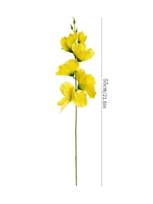 1/5/10 cành lan giả bằng lụa, lan Dendrobium giả, thích hợp để trang trí tường, phòng khách, phòng ngủ, đám cưới, tiệc tùng, bàn ăn. Trang trí nhà cửa, bàn làm việc, nhà bếp, đám cưới, bàn ăn, trung tâm bàn, văn phòng, vườn, ngoài trời, nhà, sân, thích hợp cho mùa xuân, hè, thu, đông. - Màu vàng - Xem 2