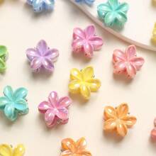 15/20/30pcs Mini Floral Shaped Claw Hair Clips, Coffee Color Small Size Hair Clips, Bangs/Flyaway Hair Clips Hair Accessories Women Claw Clip
