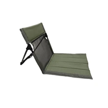 Outdoor Foldable Camping Chair Garden Park Single Slouchy Reclining Chair Backrest Cushion Picnic Camping Folding Back Beach Chair