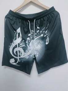 Men's 3D Hawaiian Beach Shorts For Summer - Multicolor - View 2