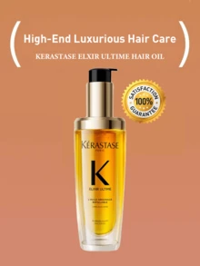 Kérastase ELIXIR Ultimate Hair Oil, 30ml, Infused With Camellia Flower Active Essence, Repairs Damaged Hair, Reduces Protein Loss, Leaves Hair Voluminous, Radiant, Smooth And Silky. Lightweight And Easily Absorbed, Suitable For All Hair Types, Especially Dry And Damaged Hair. Daily Nourishment Enhances Softness, Moisture And Shine. Emits A Premium Woody And Iris Floral Fragrance.