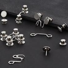 2/5/10 Juegos de ajustadores de cintura de pantalón, conjunto de hebillas ajustables para pantalones vaqueros sueltos, clips para cintura sin necesidad de coser, broche para apretar la cinturilla de pantalones, jeans y faldas