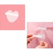 Kit 4 Prendedores Lençol Elástico Para Colchão Antiderrapante formato Coração - kit com 4 - Visão 5