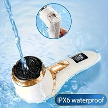 Juego recargable portátil para eliminar callosidades en los pies - Herramienta de cuidado profesional de los pies, pantalla LCD, resistente al agua IPX6, para piel seca, áspera y agrietada, regalo del Día del Padre, Cuidado profesional de los pies | Cuidado moderno de los pies, Herramienta de cuidado de los pies - Multicolor - Ver 11