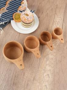 Customized Wooden Measuring Cup, Personalized Carved Name Measurer Cup, Initial Monogram Wooden Measure Cup, Letter Cup Gift, Baker Gifts, Beech Wood, Back To School Kitchen Tool, Gift Idea For Back To School/Labor Day/Thanksgiving