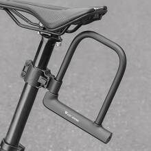 Bicycle U-Shaped Lock Anti-Theft Lock Electric Bike Lock Mountain Bike Lock Riding Equipment 2 Keys - Black - View 1