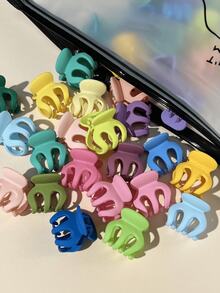 20 szt. kolorowych małych spinek do włosów – wielokolorowe, modne dodatki dla dziewczynek
