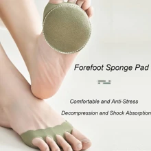 2 Piezas/4 Piezas Almohadillas metatarsiana para mujeres y hombres, almohadillas blandas para la parte delantera del pie, reutilizables, transpirables, medias invisibles para primavera y verano. Almohadillas para los cinco dedos de los pies de la mujer para tacones altos, cómodos semiinsertos para el cuidado de los pies, calcetines con insertos antideslizantes para los dedos de los pies, para sandalias, medias de media longitud para mujeres, almohadillas para la parte delantera del pie, calcetines con los dedos expuestos, calcetines de cinco dedos antideslizantes, exterior, tacones, viaje, accesorios de viaje