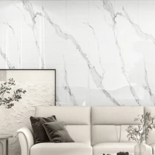 11/22/30 قطعة من بلاط الحائط ذاتي اللصق بنقشة الرخام، مقاوم للماء، بطبقة خلفية من البولي فينيل كلورايد والورق المقوى والرقائق المعدنية، مستخدم لتغطية الحوائط والعزل الحراري، سهل التركيب والتفكيك، ديكور حائط متناسق مع النقشة، ورق حائط، ملصقات حائط لديكور الغرفة