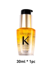 Kérastase ELIXIR Ultimate Hair Oil, 30ml, Infused With Camellia Flower Active Essence, Repairs Damaged Hair, Reduces Protein Loss, Leaves Hair Voluminous, Radiant, Smooth And Silky. Lightweight And Easily Absorbed, Suitable For All Hair Types, Especially Dry And Damaged Hair. Daily Nourishment Enhances Softness, Moisture And Shine. Emits A Premium Woody And Iris Floral Fragrance.