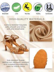 Women Latin Shoes , Heels Summer Sandals Indoors, Women Heels Professional Latin Dance Shoes ,Women Shoes For Ballroom ,Wedding, Parties